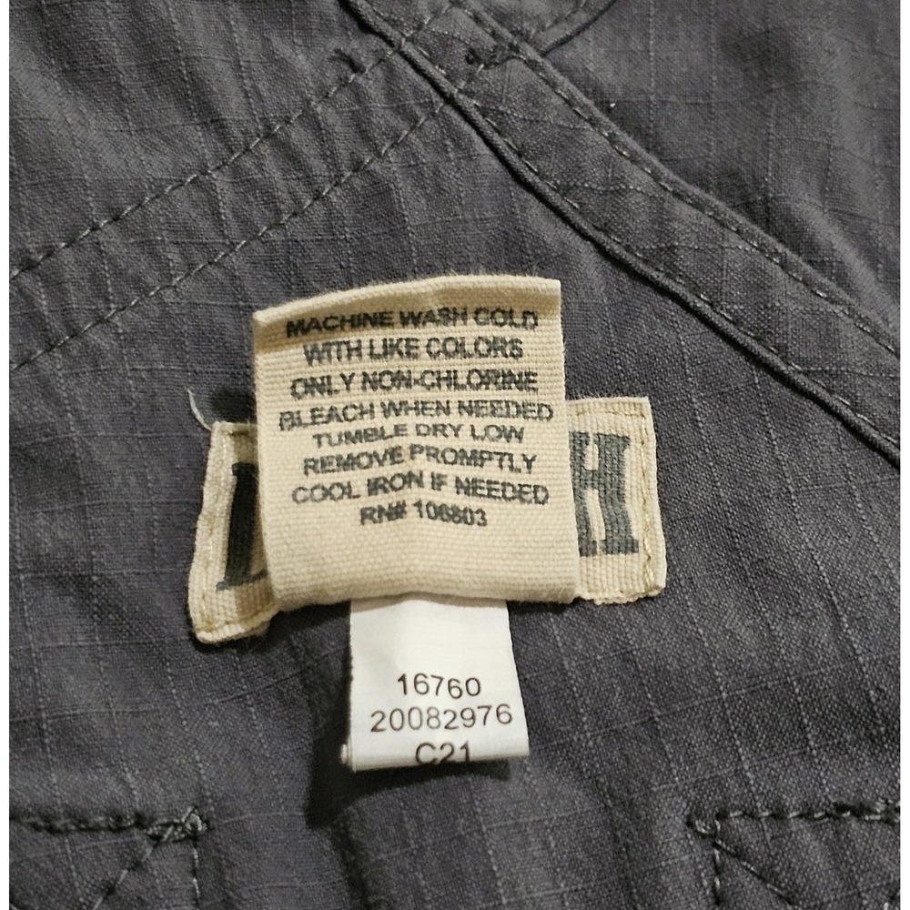 Duluth Trading Co Heirloom Gardening Charcoal Gray Nylon Overalls Women XL x 31 - Picture 4 of 4
